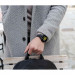 Meridio Ink Nappa Leather Band - уникална ръчно изработена кожена (естествена кожа) каишка за Samsung Galaxy Watch Active (черен) 5