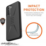 Urban Armor Gear Civilian Case - удароустойчив хибриден кейс за Samsung Galaxy S21 Plus (черен) 5