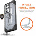Urban Armor Gear Plasma Case - удароустойчив хибриден кейс за Samsung Galaxy S21 Ultra (сив-прозрачен) 6