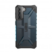 Urban Armor Gear Plasma Case - удароустойчив хибриден кейс за Samsung Galaxy S21 (син-прозрачен) 1