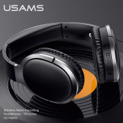 USAMS US-YN001 Wireless Bluetooth Noise Cancelling Headphones - безжични блутут слушалки с микрофон за мобилни устройства с Bluetooth (черен) 6