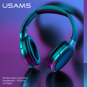 USAMS US-YN001 Wireless Bluetooth Noise Cancelling Headphones - безжични блутут слушалки с микрофон за мобилни устройства с Bluetooth (черен) 9