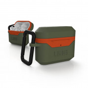 Urban Armor Gear Standard Issue Hard Case 001 for Apple Airpods Pro (olive-orange)