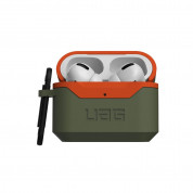 Urban Armor Gear Standard Issue Hard Case 001 for Apple Airpods Pro (olive-orange) 2