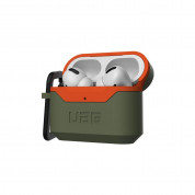 Urban Armor Gear Standard Issue Hard Case 001 for Apple Airpods Pro (olive-orange) 4