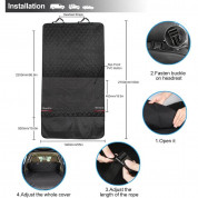 Zellar Car Boot Liner Large - универсално защитно покривало (за домашни любимци) за багажник на автомобил (140 x 270 см) (черен) 4