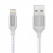 TeckNet P6100 Braided MFi Lightning to USB Cable - изключително здрав и качествен плетен Lightning кабел за iPhone, iPad, iPod с Lightning (100 см) (сребрист) 1