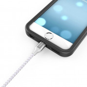 TeckNet P6100 Braided MFi Lightning to USB Cable - изключително здрав и качествен плетен Lightning кабел за iPhone, iPad, iPod с Lightning (100 см) (сребрист) 2