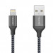 TeckNet P6100 Braided MFi Lightning to USB Cable - изключително здрав и качествен плетен Lightning кабел за iPhone, iPad, iPod с Lightning (100 см) (черен) 1