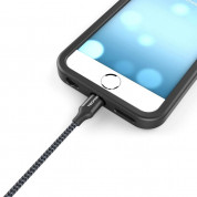 TeckNet P6100 Braided MFi Lightning to USB Cable - изключително здрав и качествен плетен Lightning кабел за iPhone, iPad, iPod с Lightning (100 см) (черен) 2