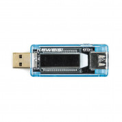 Keweisi 3in1 USB Voltage Current Capacity Meter - USB тестер на напрежение, ток и капацитет (син) 1