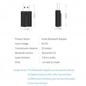 VIKEFON 2-in-1 Bluetooth Wireless Receiver and Transmitter - Bluetooth аудио приемник и предавател с 3.5 мм аудио жак (черен) 18