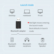 VIKEFON 2-in-1 Bluetooth Wireless Receiver and Transmitter - безжичен блутут аудио приемник и предавател с 3.5 мм аудио жак (черен) 4