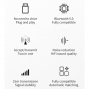 VIKEFON 2-in-1 Bluetooth Wireless Receiver and Transmitter - безжичен блутут аудио приемник и предавател с 3.5 мм аудио жак (черен) 17