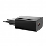 Baseus Speed Mini USB-A QC Wall Charger 18W (CCFS-W01) - захранване за ел. мрежа с USB-A изход с технология за бързо зареждане (черен) 1