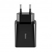 Baseus Speed Mini USB-A QC Wall Charger 18W (CCFS-W01) - захранване за ел. мрежа с USB-A изход с технология за бързо зареждане (черен) 2