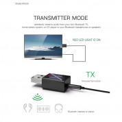 Rovtop 2-in-1 Bluetooth Wireless Receiver and Transmitter - безжичен блутут аудио приемник и предавател с 3.5 мм аудио жак (черен) 7