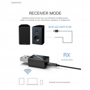 Rovtop 2-in-1 Bluetooth Wireless Receiver and Transmitter - безжичен блутут аудио приемник и предавател с 3.5 мм аудио жак (черен) 6