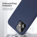 ESR Cloud Halolock Case - силиконов (TPU) калъф с вграден магнитен конектор (MagSafe) за iPhone 12 mini (тъмносин) 6