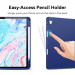 ESR Rebound Pencil Case - полиуретанов калъф с поставка и отделение за Apple Pencil 2 за iPad Air 5 (2022), iPad Air 4 (2020) (черен) 5
