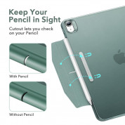 ESR Ascend Trifold Case - полиуретанов калъф с поставка и отделение за Apple Pencil 2 за iPad Air 5 (2022), iPad Air 4 (2020) (черен) 5