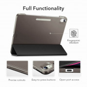 ESR Ascend Trifold Case - полиуретанов калъф с поставка и отделение за Apple Pencil 2 за iPad Air 5 (2022), iPad Air 4 (2020) (черен) 1