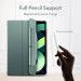 ESR Ascend Trifold Case - полиуретанов калъф с поставка и отделение за Apple Pencil 2 за iPad Air 5 (2022), iPad Air 4 (2020) (черен) 3