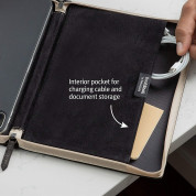TwelveSouth BookBook - уникален кожен калъф с отделение за Apple Pencil за iPad Pro 11 (2018) (кафяв) 8