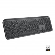 Logitech MX Keys Advanced Wireless Illuminated UK Keyboard - безжична клавиатура с подсветка за Mac (тъмносив)