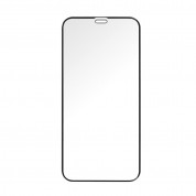 Prio 3D Glass Full Screen Curved Tempered Glass - калено стъклено защитно покритие за iPhone 12 mini (черен-прозрачен) (bulk)