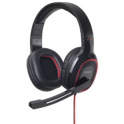 Edifier G20 Over Ear Stereo Gaming Headset - USB геймърски слушалки с микрофон и управление на звука (черен-червен)