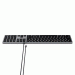 Satechi Slim W3 Wired Backlit Keyboard - качествена алуминиева жична (USB-C) клавиатура с подсветка за Mac (тъмносив)  5