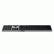 Satechi Slim X3 Bluetooth Backlit Keyboard  - качествена алуминиева безжична клавиатура за Mac (тъмносив)  4