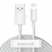 Baseus Simple Wisdom Data Cable Kit USB to Lightning (TZCALZJ-02) - два броя 40W USB-A към Lightning кабел за Apple устройства с Lightning порт (150 см) (бял) 1