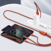 Baseus Flash Series 3-in-1 Fast Charging Data Cable (CA1T3-07) - универсален USB-A кабел с microUSB, Lightning и USB-C конектори (120 см) (оранжев) 5
