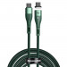 Baseus Zinc Magnetic Safe Fast Charging Data Cable (CATXC-Q06) - 100W USB-C към USB-C кабел с магнитен конектор (150 см) (зелен) 1
