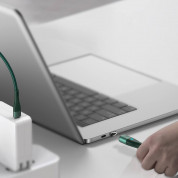 Baseus Zinc Magnetic Safe Fast Charging Data Cable (CATXC-Q06) - 100W USB-C към USB-C кабел с магнитен конектор (150 см) (зелен) 1