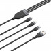 Baseus Flash Series 3-in-1 Fast Charging Data Cable (CA1T3-G1) - универсален USB-A кабел с microUSB, Lightning и USB-C конектори (120 см) (черен) 4