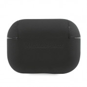 Mercedes-Benz Signature Leather Case - кожен кейс (естествена кожа) за Apple Airpods Pro (черен) 1