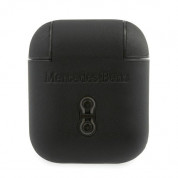 Mercedes-Benz Signature Leather Case - кожен кейс (естествена кожа) за Apple Airpods и Apple Airpods 2 (черен) 1