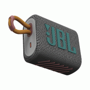 JBL Go 3 Portable Waterproof Speaker - безжичен водоустойчив спийкър за мобилни устройства (сив)