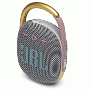 JBL Clip 4 Ultra-Portable Waterproof Speaker - водоустойчив безжичен портативен спийкър (с карабинер) с микрофон за мобилни устройства (сив) 1