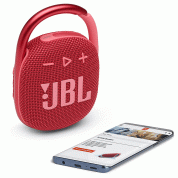 JBL Clip 4 Ultra-Portable Waterproof Speaker - водоустойчив безжичен портативен спийкър (с карабинер) с микрофон за мобилни устройства (червен) 1