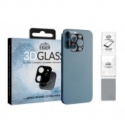 Eiger Glass 3D Camera Lens Protector - предпазен стъклен протектор за камерата на iPhone 12 Pro Max (черен)