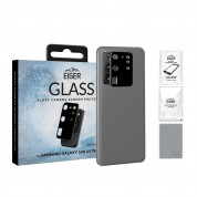 Eiger Glass 2.5D Camera Lens Protector - предпазен стъклен протектор за камерата на Samsung Galaxy S20 Ultra (черен)