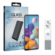 Eiger Tempered Glass Protector 2.5D - калено стъклено защитно покритие за дисплея на Samsung Galaxy A21s (прозрачен)