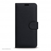 Case FortyFour No.11 Case - кожен калъф с поставка за Samsung Galaxy S20 FE (черен) 	 1