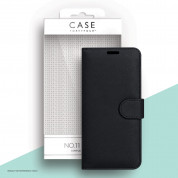 Case FortyFour No.11 Case - кожен калъф с поставка за Samsung Galaxy S20 FE (черен) 	