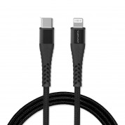 4smarts MFI PremiumCord USB-C to Lightning Cable XXL - USB-C кабел към Lightning за Apple устройства (300 см) (черен)
