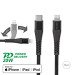 4smarts MFI PremiumCord USB-C to Lightning Cable XS - USB-C кабел към Lightning за Apple устройства (25 см) (черен) 1